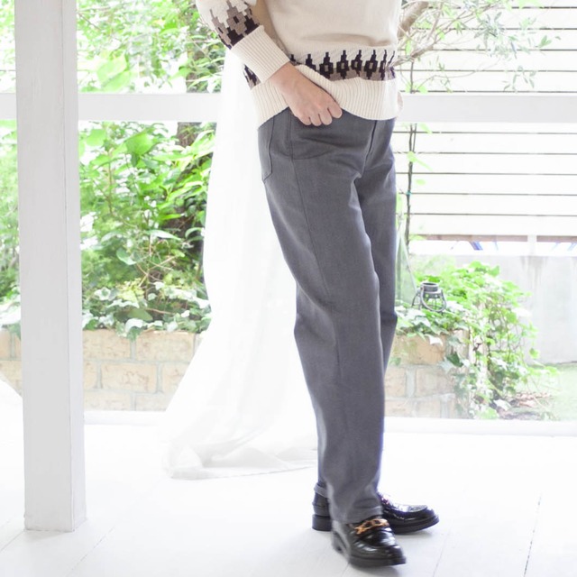 【lelill（レリル）】日本製 TECH STRAIGHT DENIM / テックストレートデニム