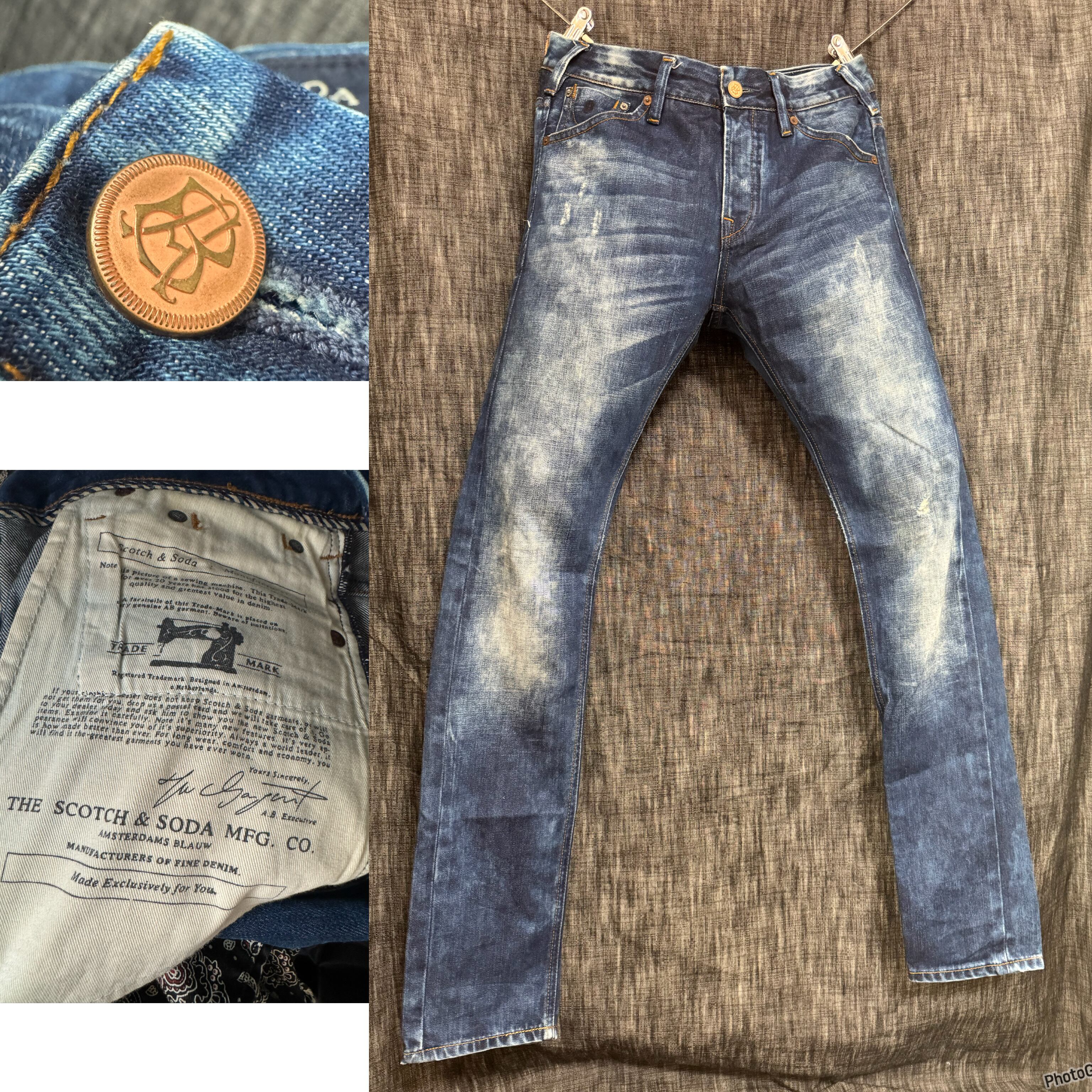 未使用 定価57200円 INNOCENCE NY レザー　デストロイデニム　黒 未使用 定価57200円 INNOCENCE NY レザー デストロイデニム 黒