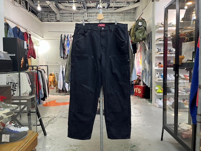 Supreme DOUBLE KNEE PAINTER PANT BLACK 36 09230