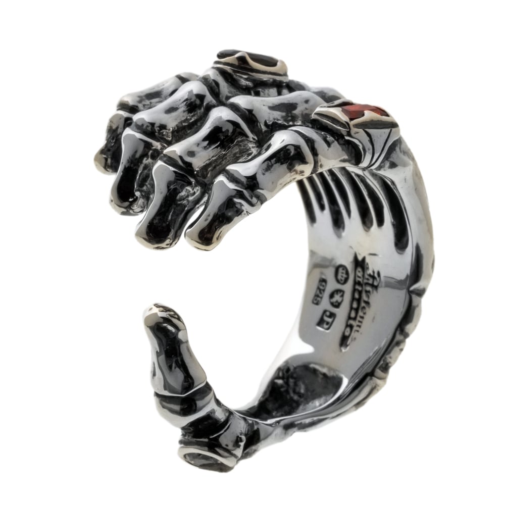 スカルハンドリング2 ACR0312 Skull hand ring II シルバー