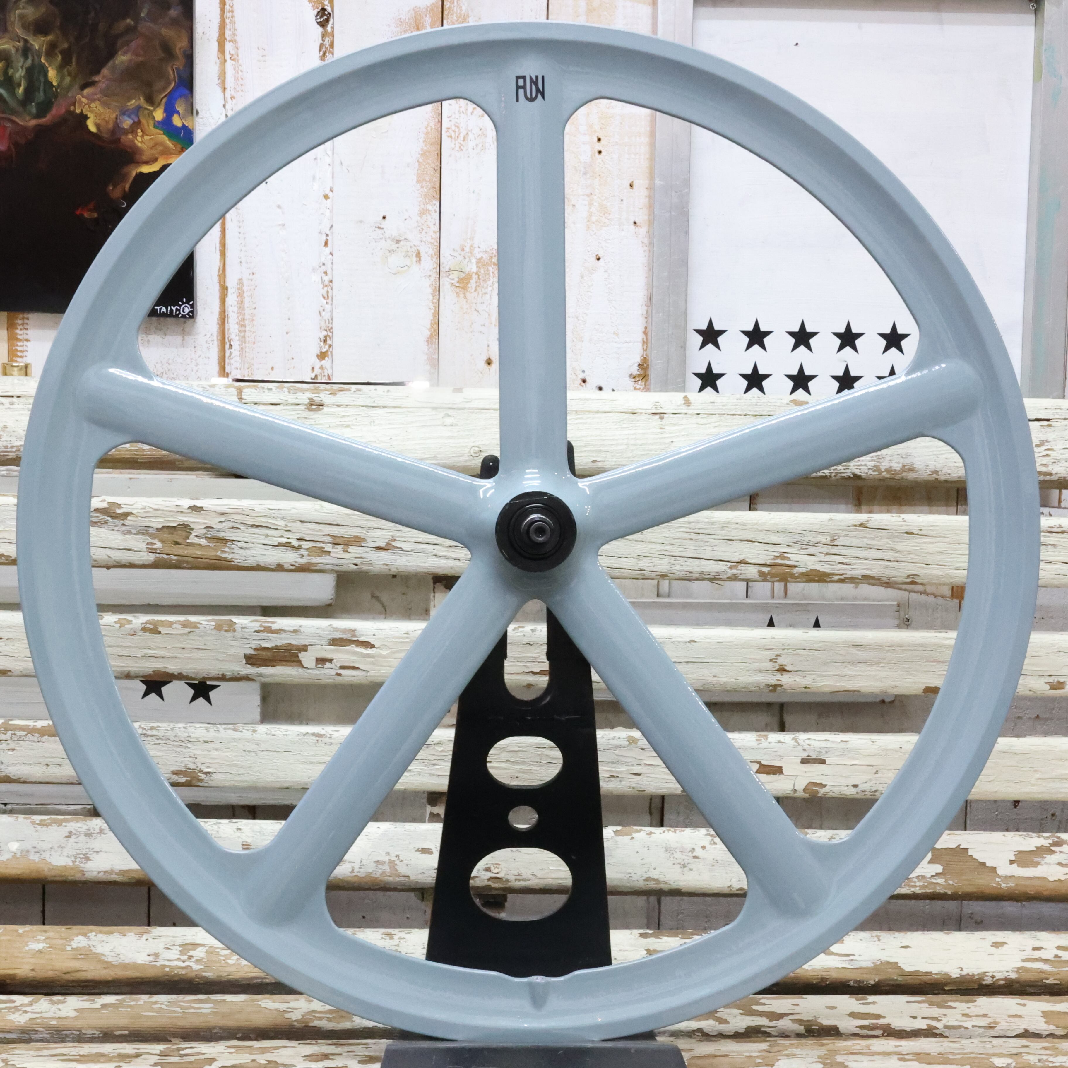 FUN 700C バトンホイール フロント ダークグリーン ピスト パーツ FUN