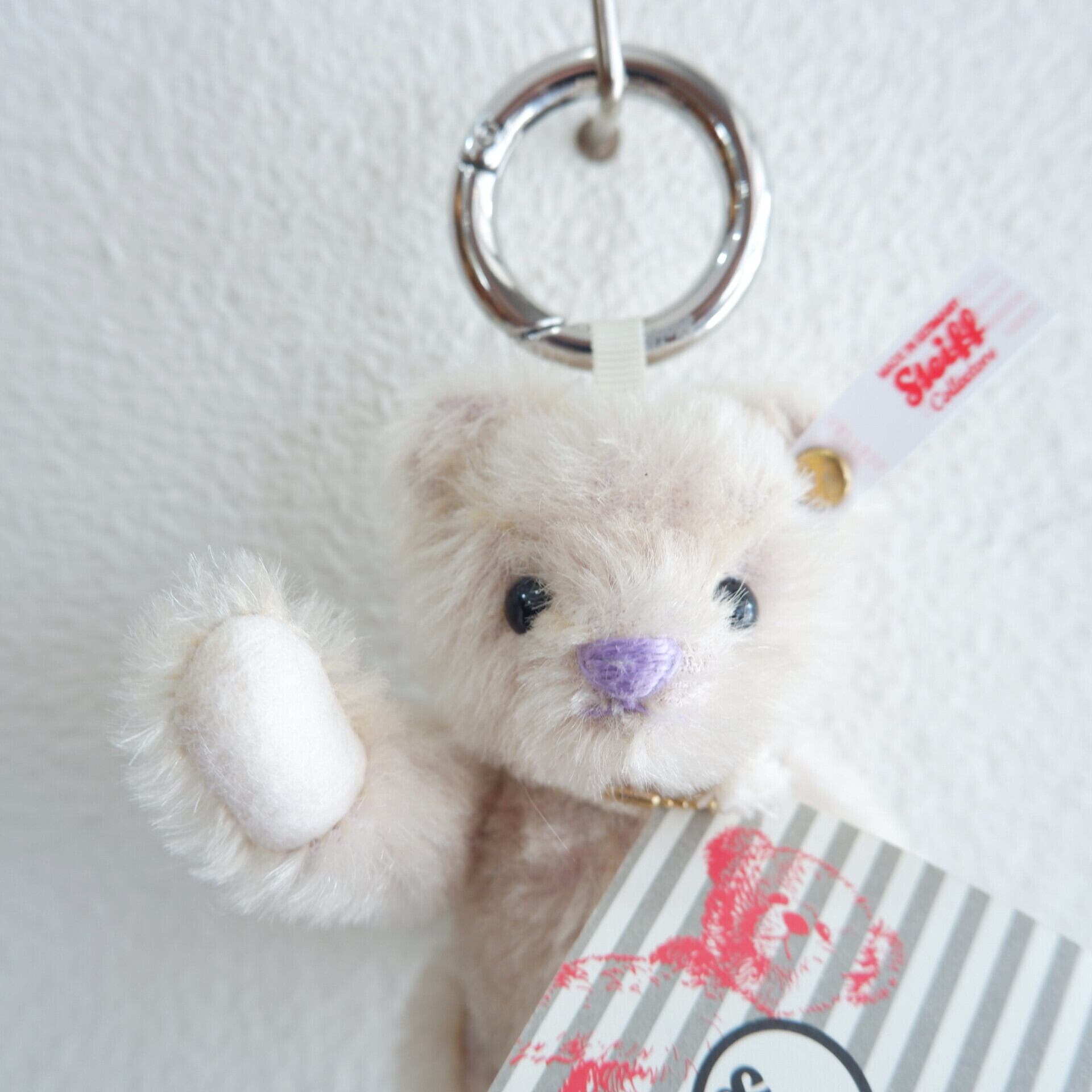 ドイツ シュタイフ 小さなテディベア キーホルダー キーリング