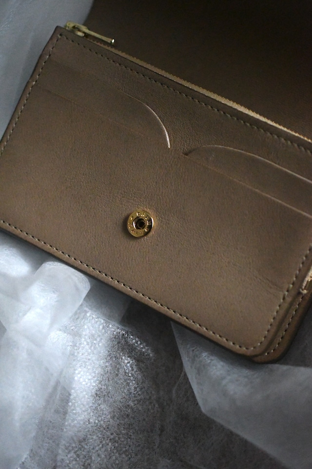 forme / Short Wallet / Ostrich (Black , Natural)
