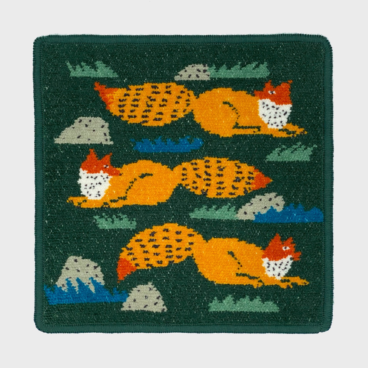 【Miyuki Matsuo】 松尾ミユキ CHENILLE HANDKERCHIEF キツネ シェニール織ハンカチ