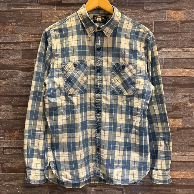 RRL INDIGO CHECK SHIRT