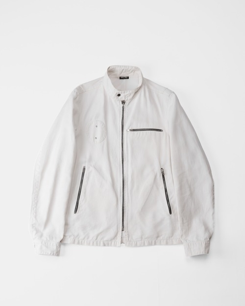 [Circa.2002-2003] "miumiu Men" Cotton Twill Single Riders Jacket (Designed by Miuccia Prada)