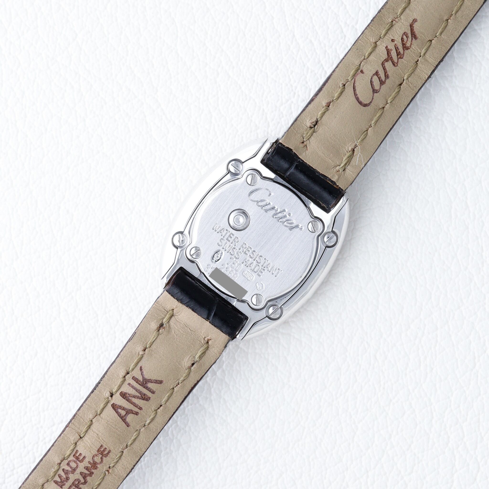 カルティエ　カーフスキンストラップ　ベニュワール ミニモデル 用 美品♡カルティエ ミニベニュワール 時計 ベルト ストラップ 【公式通販】