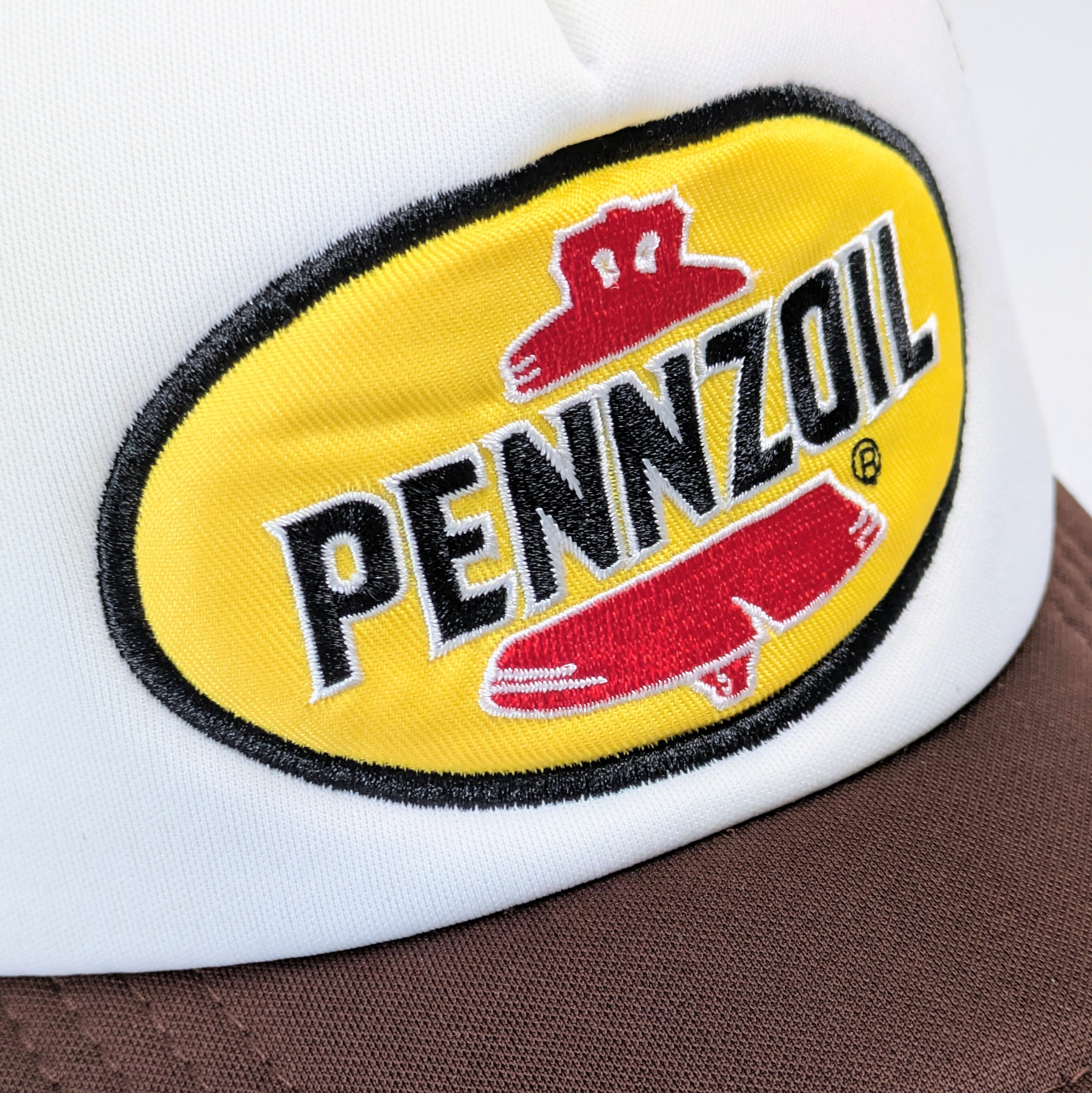 【 Mesh Cap / メッシュキャップ 】 Pennzoil（ペンズオイル / ペンゾイル）/ BROWN / レーシングキャップ / ベースボールキャップ 〚アメリカン雑貨 アメトイ〛