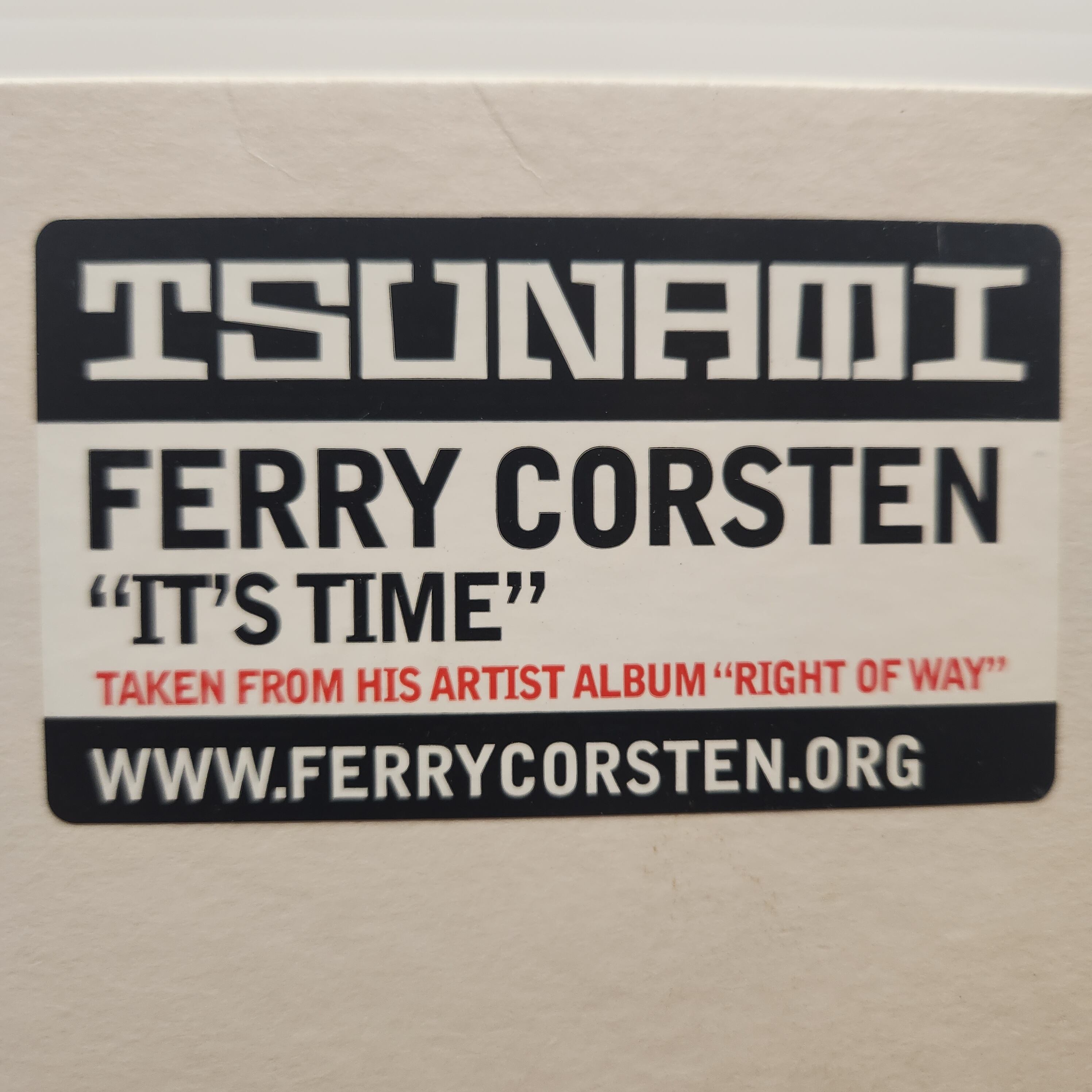 Ferry Corsten / It's Time [TSU 6048] - 画像2
