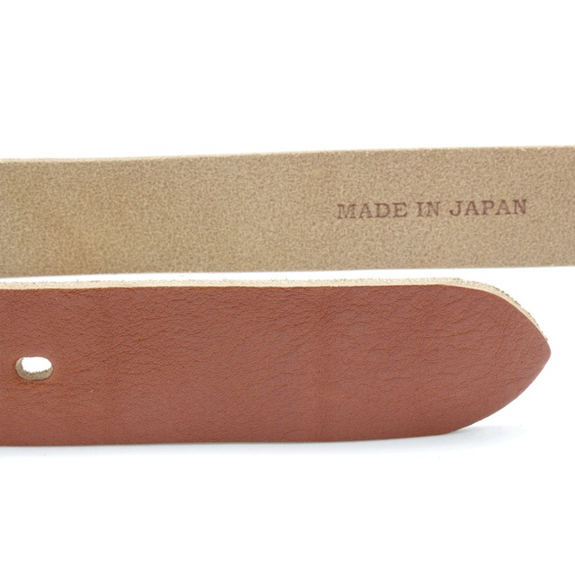 LOCAL WORKS　栃木レザーベルト　059L　”バケッタレザー”使用　カーブバックルベルト　帯幅4㎝　男女兼用　バックル交換可能　長さ調整可　レザーベルト　革ベルト　ベルト　シュリンク加工