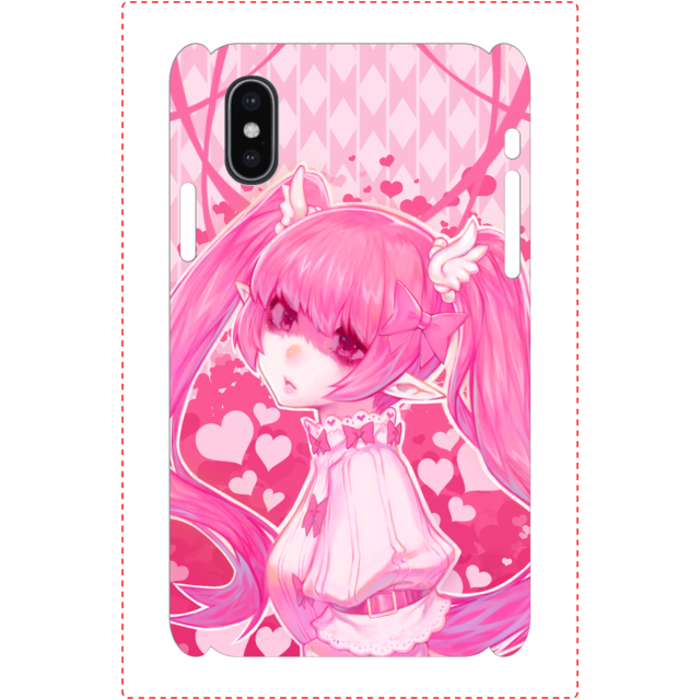 Iphoneケース スマホケース Aquos 病みかわいい メンヘラ エモい イラスト 女の子 Xperia Iphone5 6 6s 7 8 可愛い イラストレーター 絵師 クリエイター 個性的 Android アンドロイド ケース タイトル ピンクツインテール 作 ゆう Iphoneケース Tシャツ メンズ