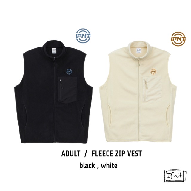期間限定｜フリースジップベスト [Stamp]
