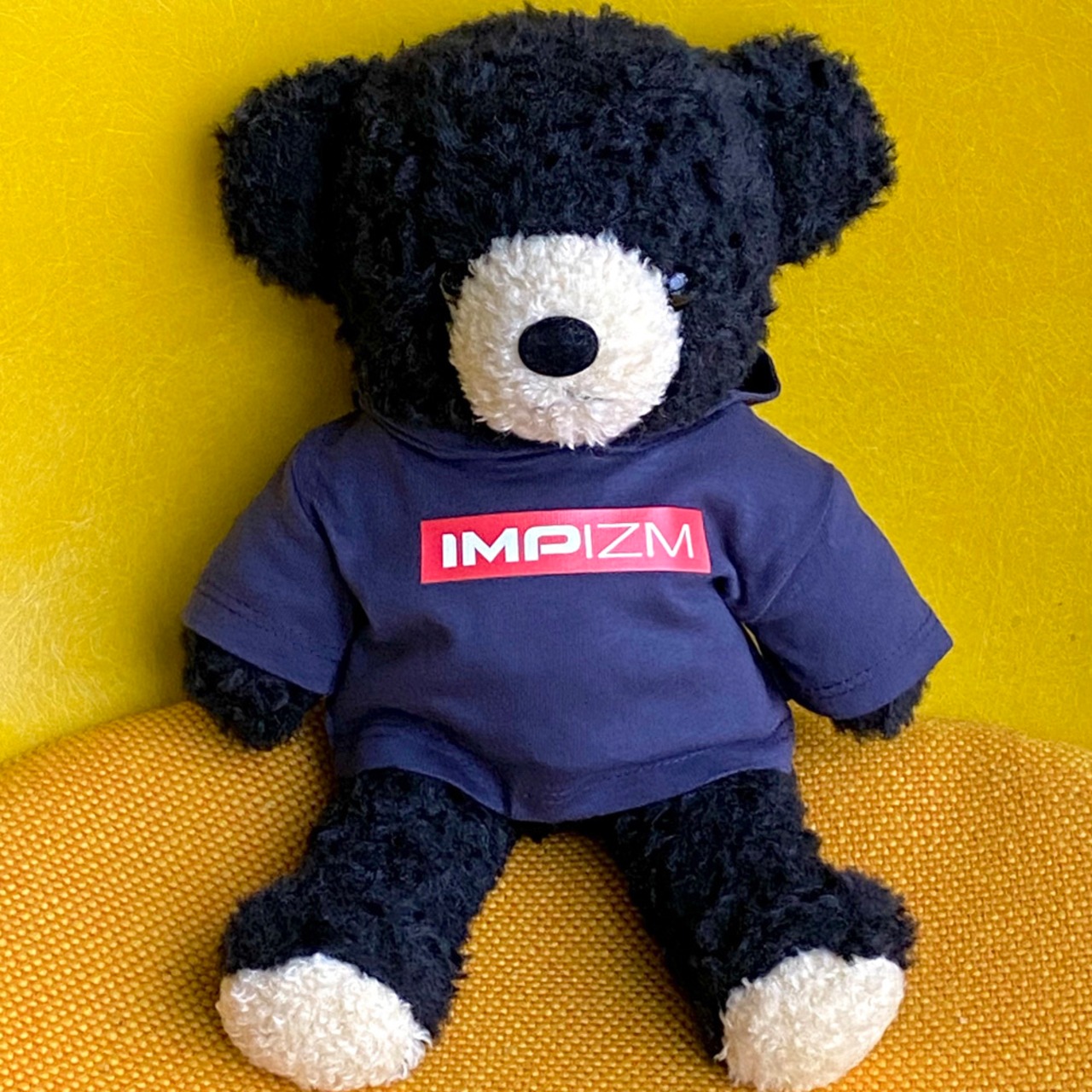 [IMPIZM]ベアとペアパーカーBoxLogo／Navy