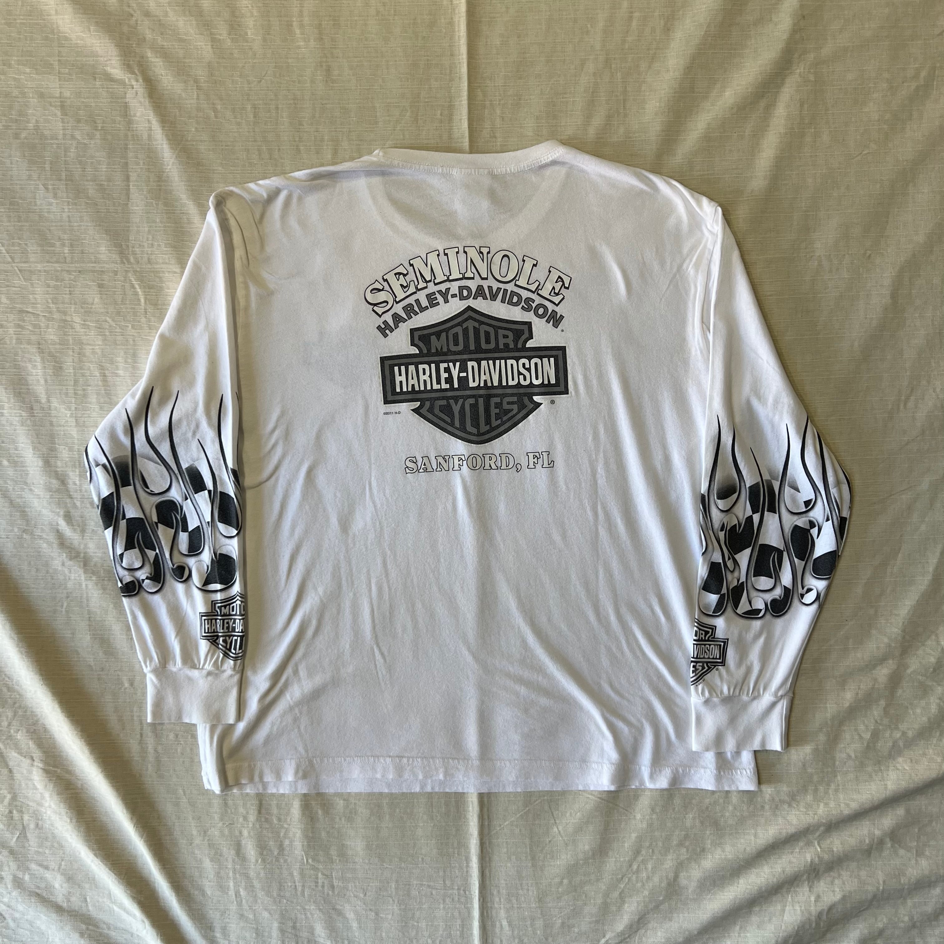 USA製 Harley-Davidson/ハーレーダビッドソン ロンT ファイヤー USA製 Harley-Davidson/ハーレーダビッドソン ロンT ファイヤー