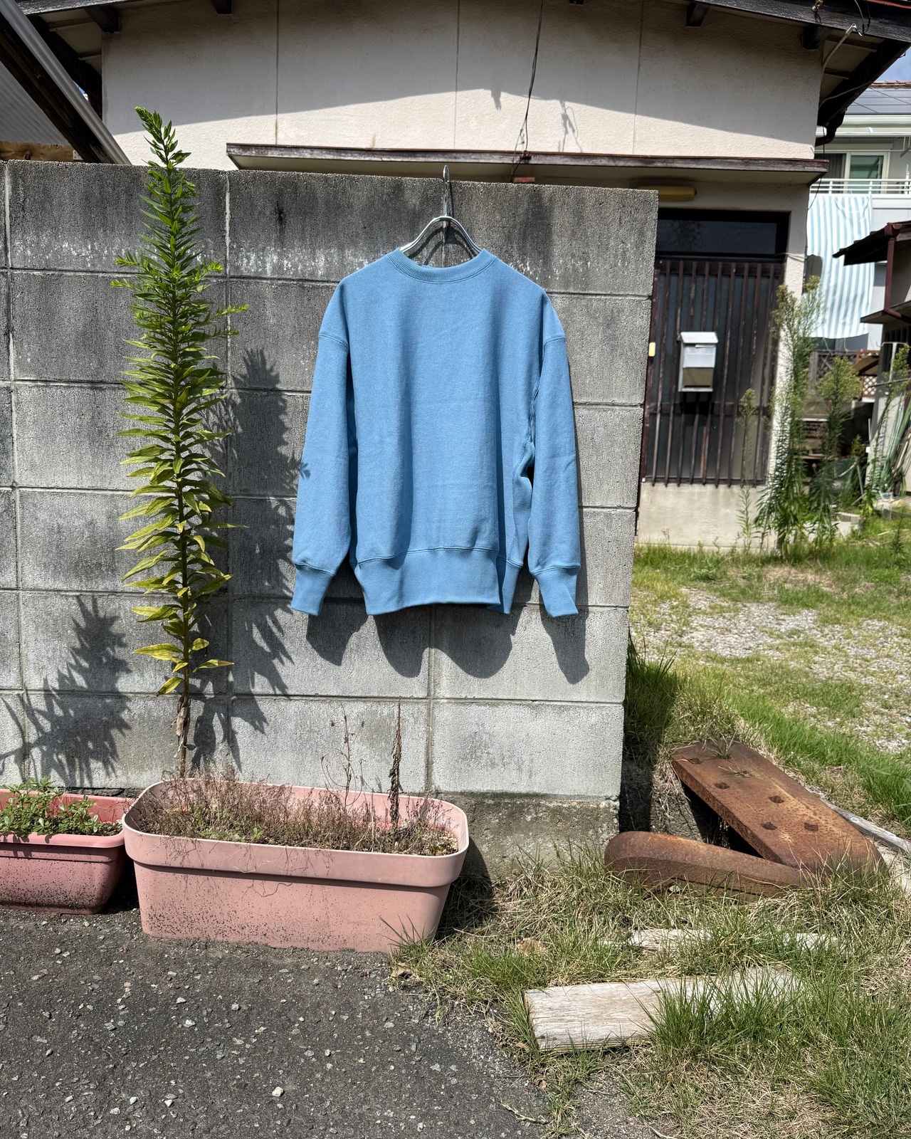 【SANCA UNISEX】DRY FLC. REV.W CREW SWEAT
