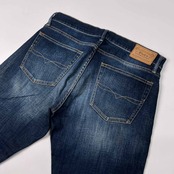POLO RALPH LAUREN ポロ ラルフローレン SULLIVAN SLIM 縦落ち 色落ち加工 デニム パンツ ジーンズ サイズ 32 /メンズ/革パッチ