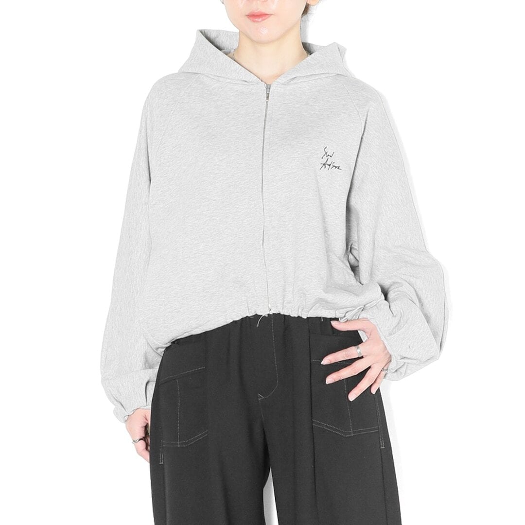 【 ANTGAUGE 】ルーズジップスムーススウェットパーカー