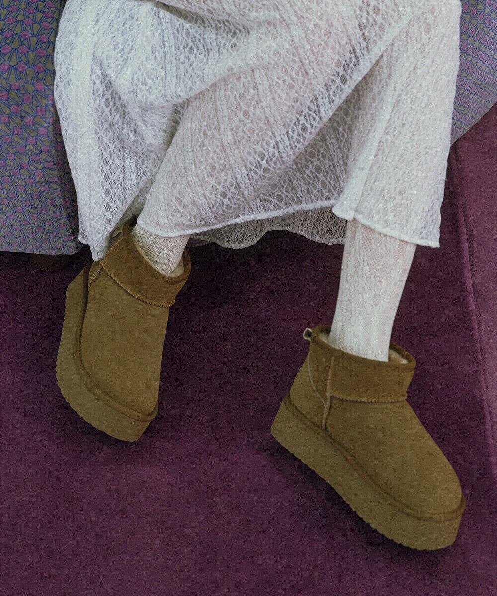 ROCKFISH WEATHERWEAR】ORIGINAL MAXI FLATFORM BOOTS MINI(3.5inch