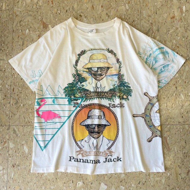80s〜 USA製 【テストプリント】 PANAMA JACK Tシャツ size.XL相当 