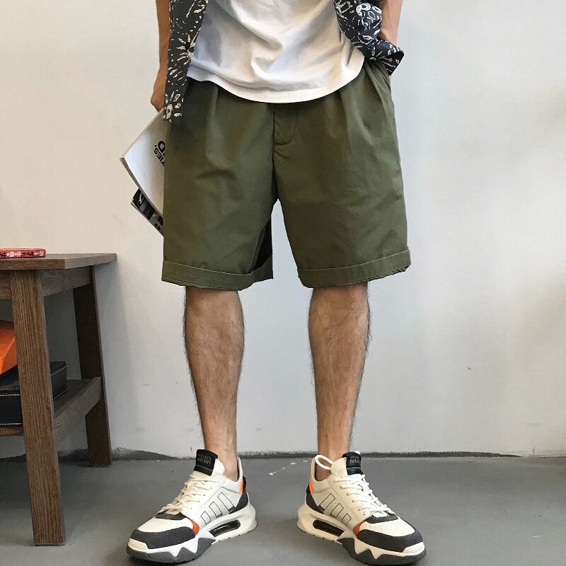 ソリッド カラーショーツ カジュアルパンツ ブルマー ソリッドカラー Xu_Tailang13881256864