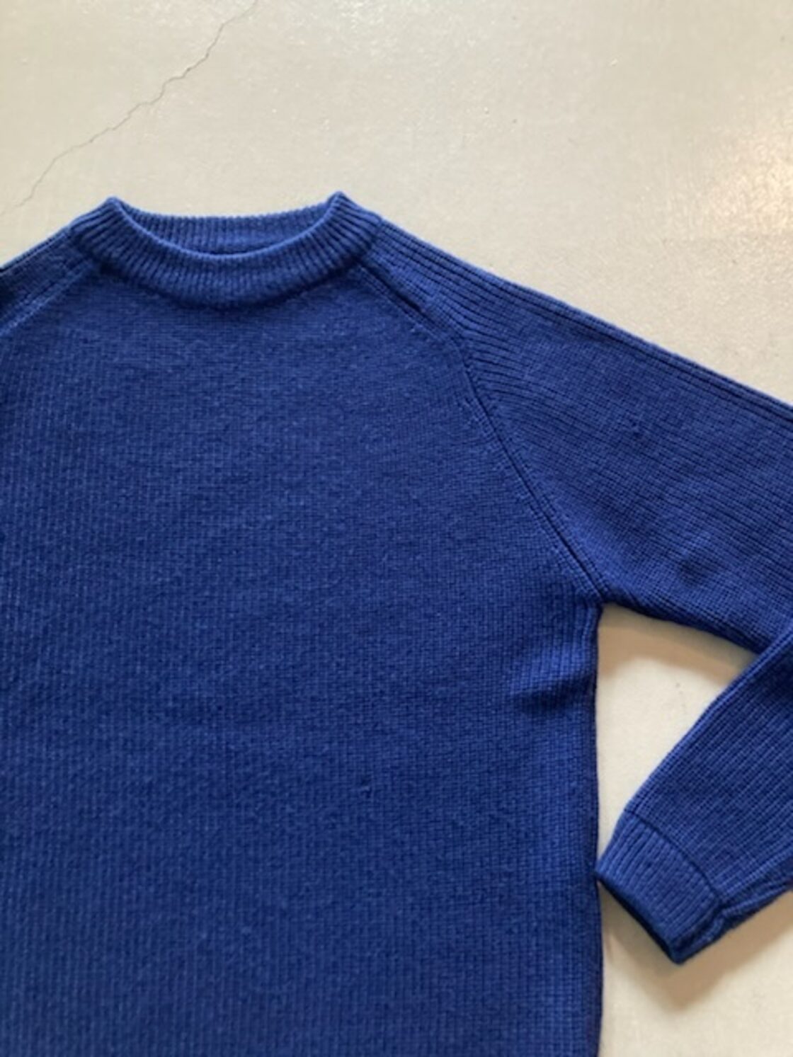 80-90s patagonia パタゴニア ウールニット クルーセーター ネイビー M 