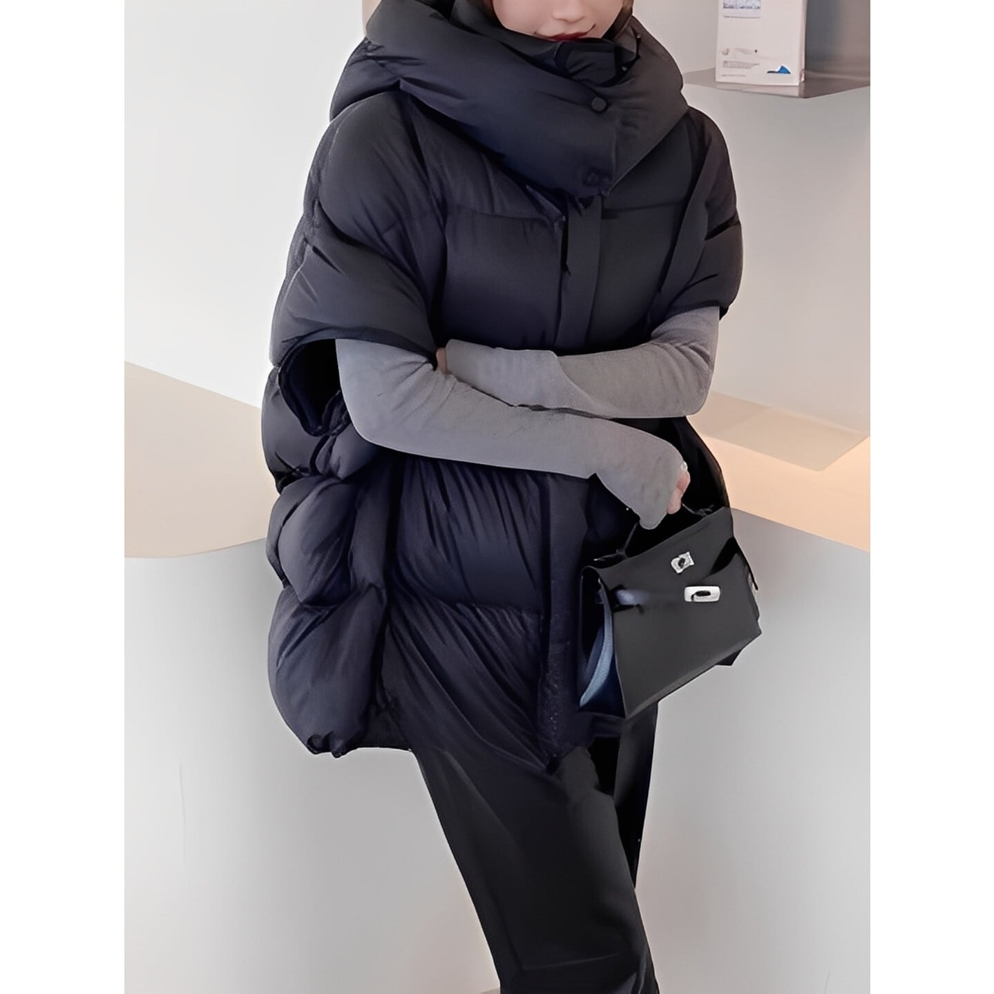 アーバンスタイルフードダウンベスト 2color RA3013