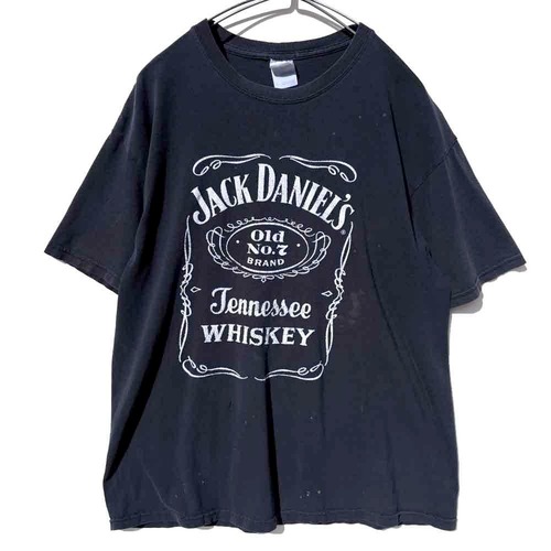 【JACK DANIELS】Vintage Jack Daniels Print T-Shirt【2000s-】Vintage Print T-Shirt