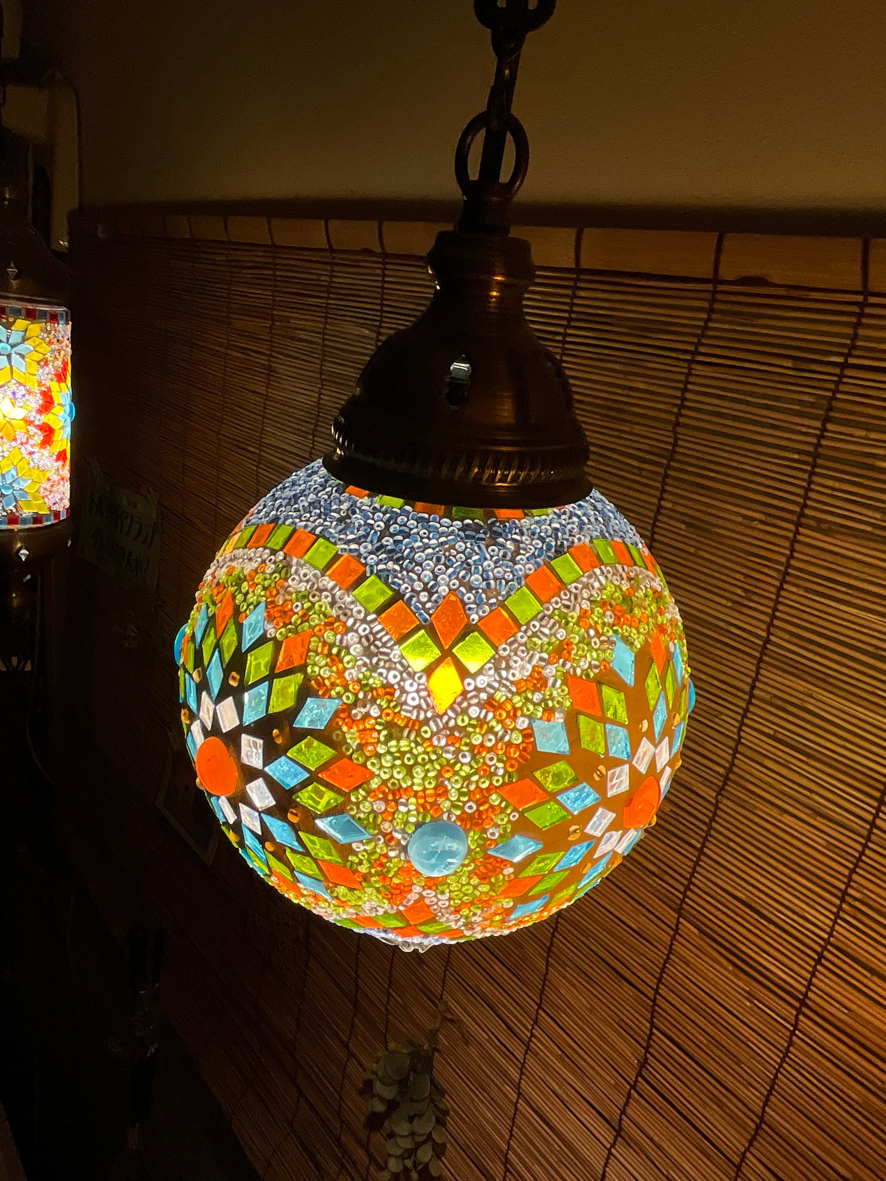 トルコモザイクペンダントランプ | トルコランプ【らんぷやさん】