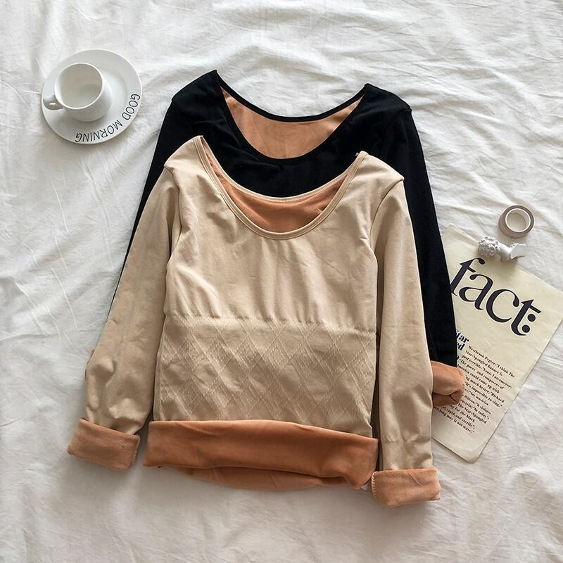 オータムウィンターベルベットトップス スリムシャツ ロング 秋物 冬物 タイツ ストッキング ソックス YY-ファッション2737151762