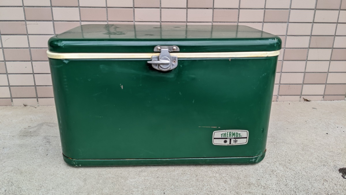 Vintage Thermos Cooler Box SteelBelt ビンテージ サーモス クーラーボックス キャンプ スチールベルト