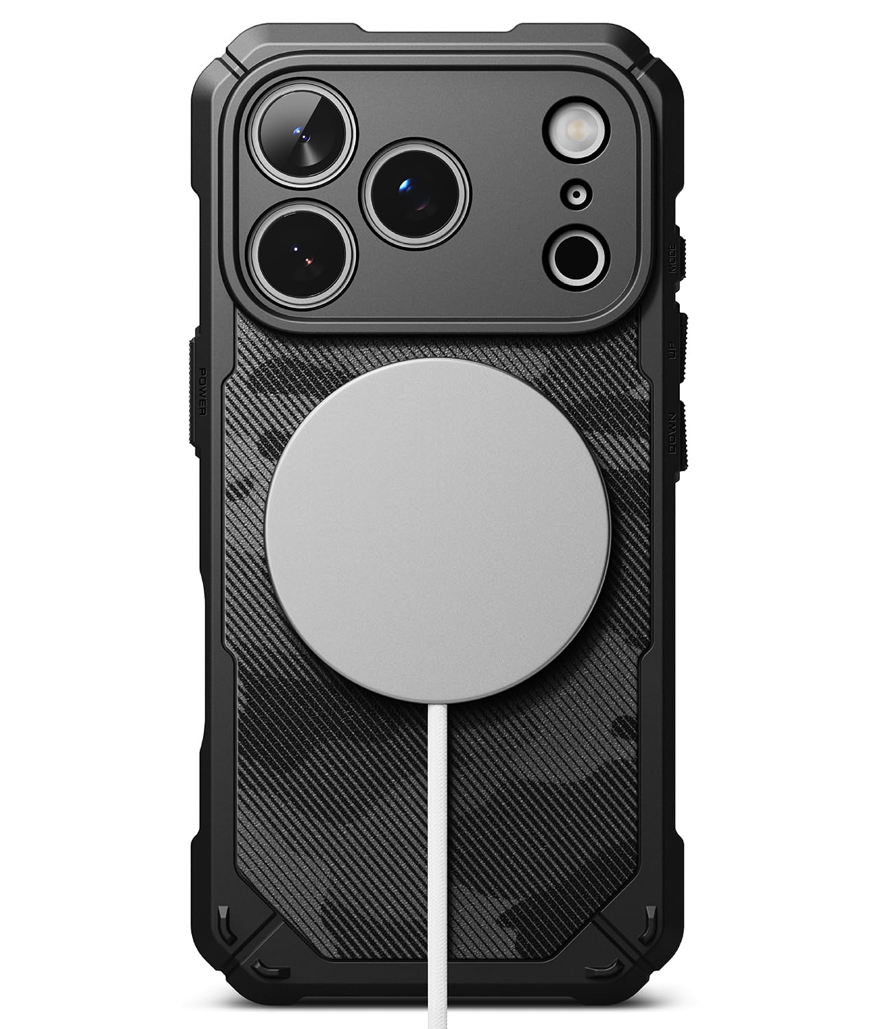 【Ringke】iPhone 17 Pro 対応 ケース ラギッドギア(マグネットカモブラック)