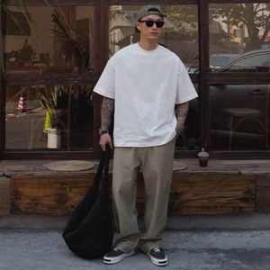 Back logo crew neck T-shirt 0534