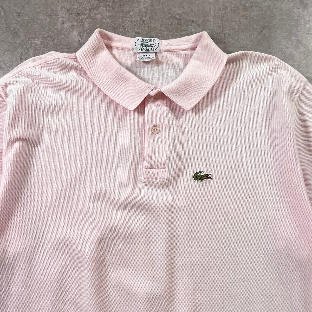 Remake】80~90年代 USA製 IZOD LACOSTE ドローコード付き ポロシャツ