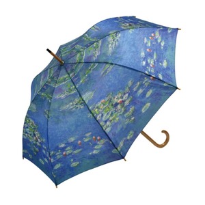 umbrella　モネ【睡蓮2】名画木製ジャンプ傘 　浜松雑貨屋Copernicus