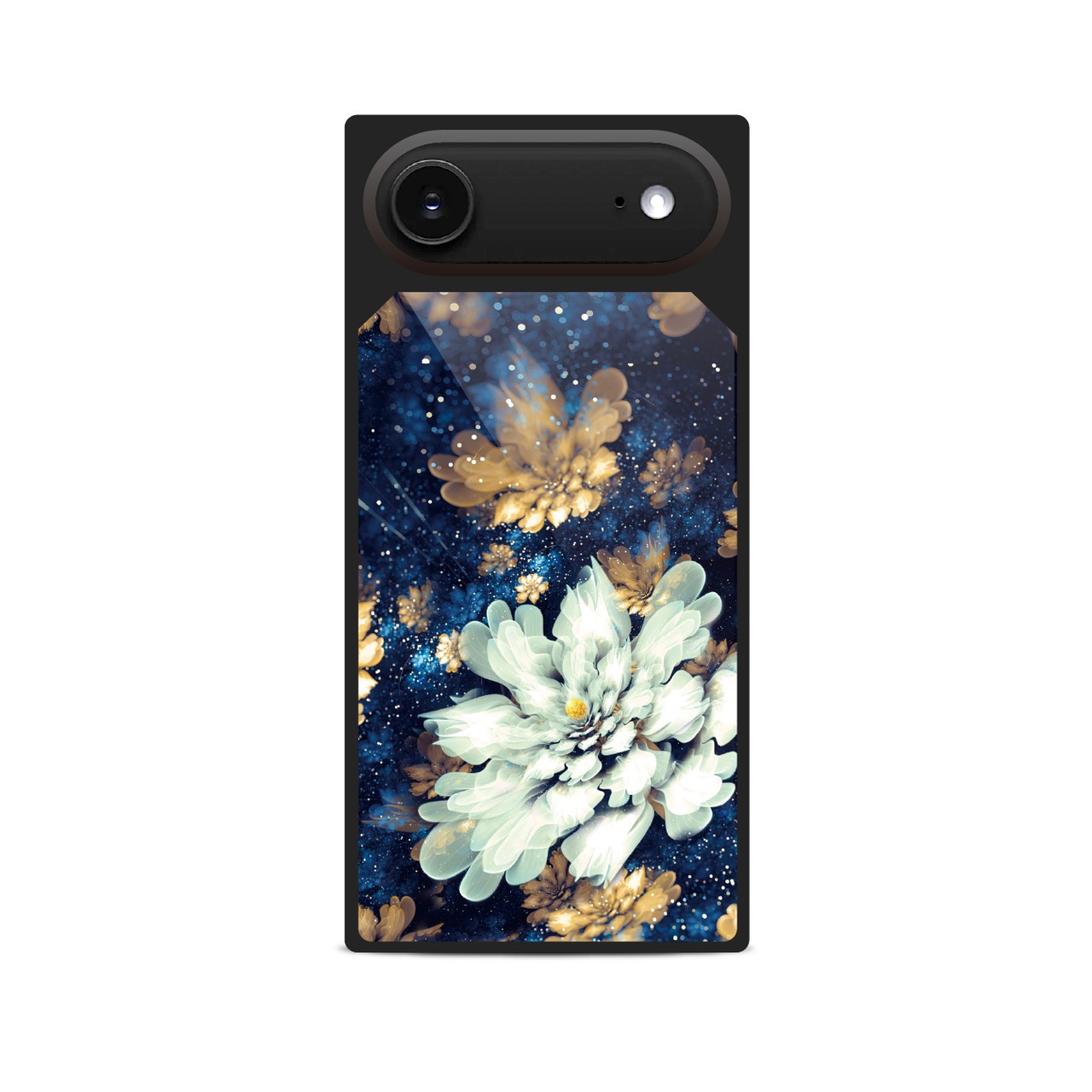 華誕 - 和風 四角型 強化ガラスiPhoneケース