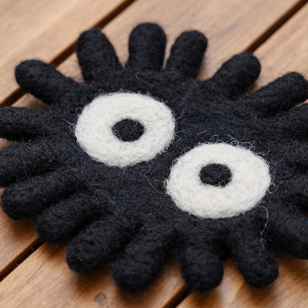 となりのトトロ ハンドメイド 羊毛コースター（クロスケ/8317） | す