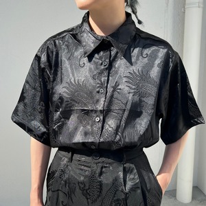 dragon satin shirt_LN01186