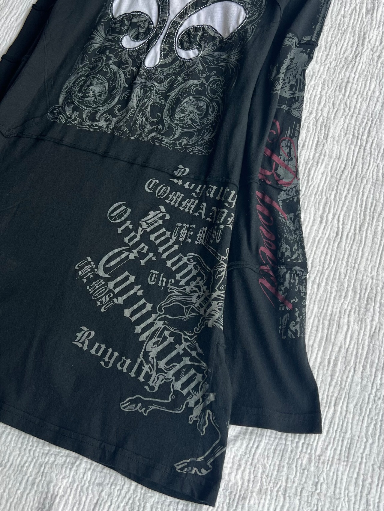 "unknown" Lace-up Long Sleeve Tee