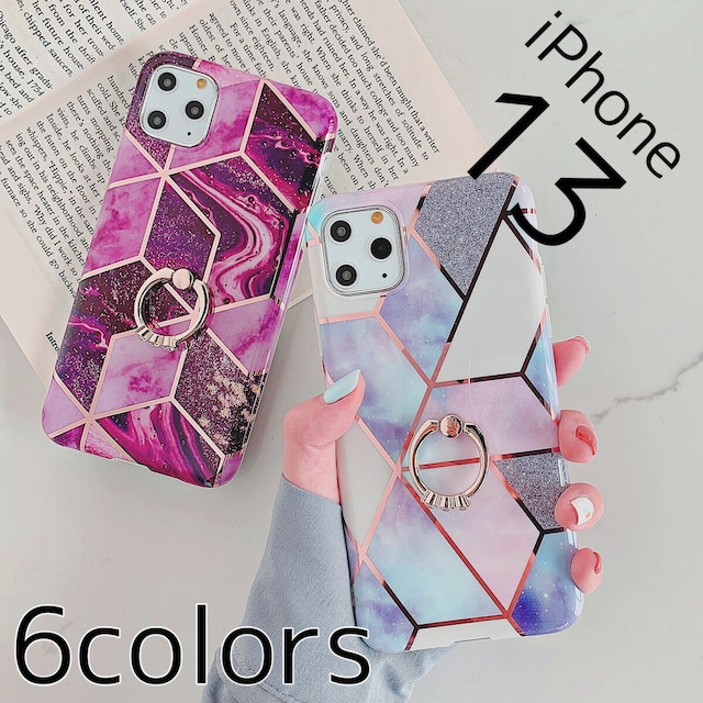 iPhone13 ケース iPhone13mini ケース  iPhone13proケースクリスマスギフト iPhone11 12mini ケース iPhone SE ケース iPhone12 ケース iPhone8 ケース iPhone XR Xs アイフォン11 ケース リング付き 耐衝撃 大理石