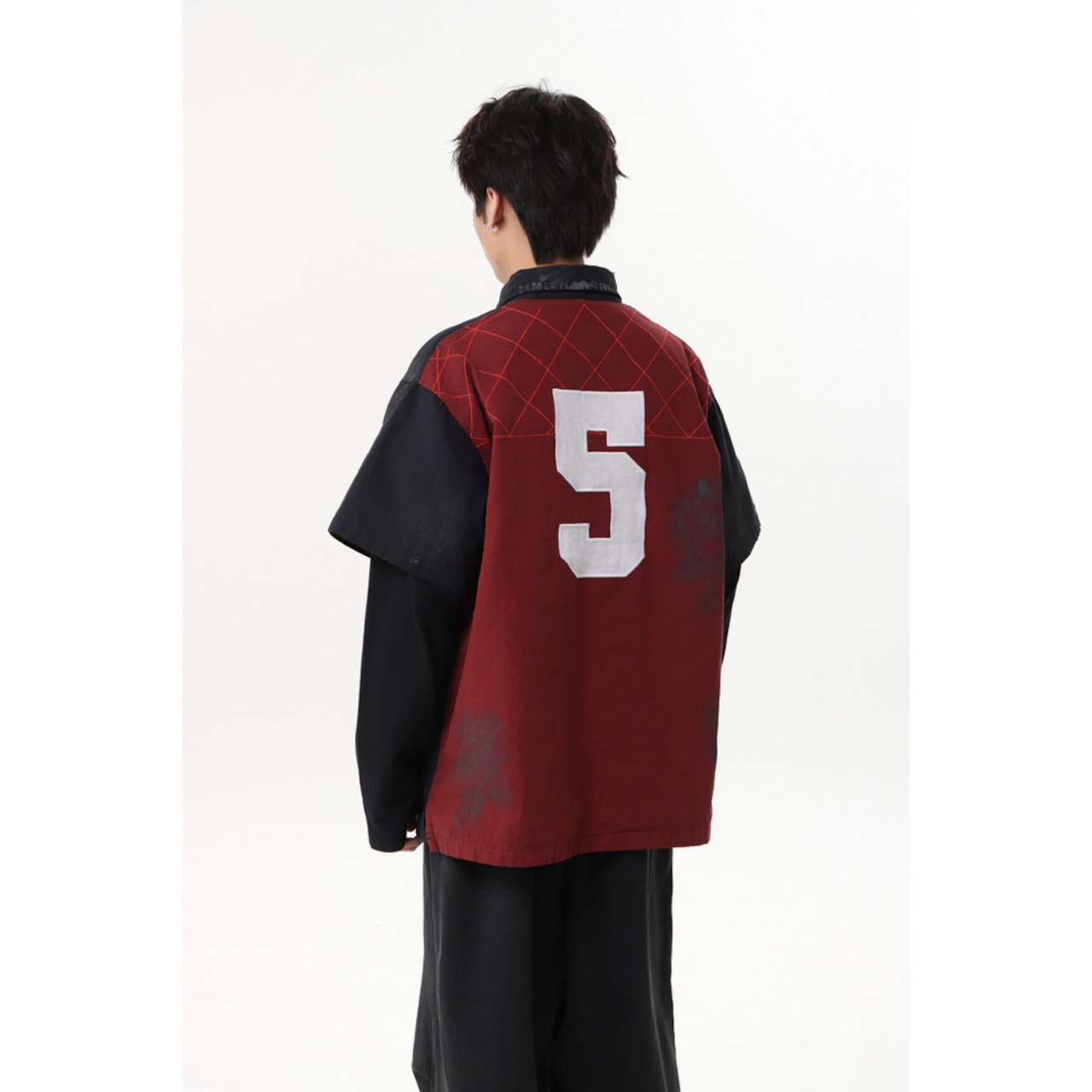 VINTAGE ストリート 汚れ加工 ロングTシャツ T2049