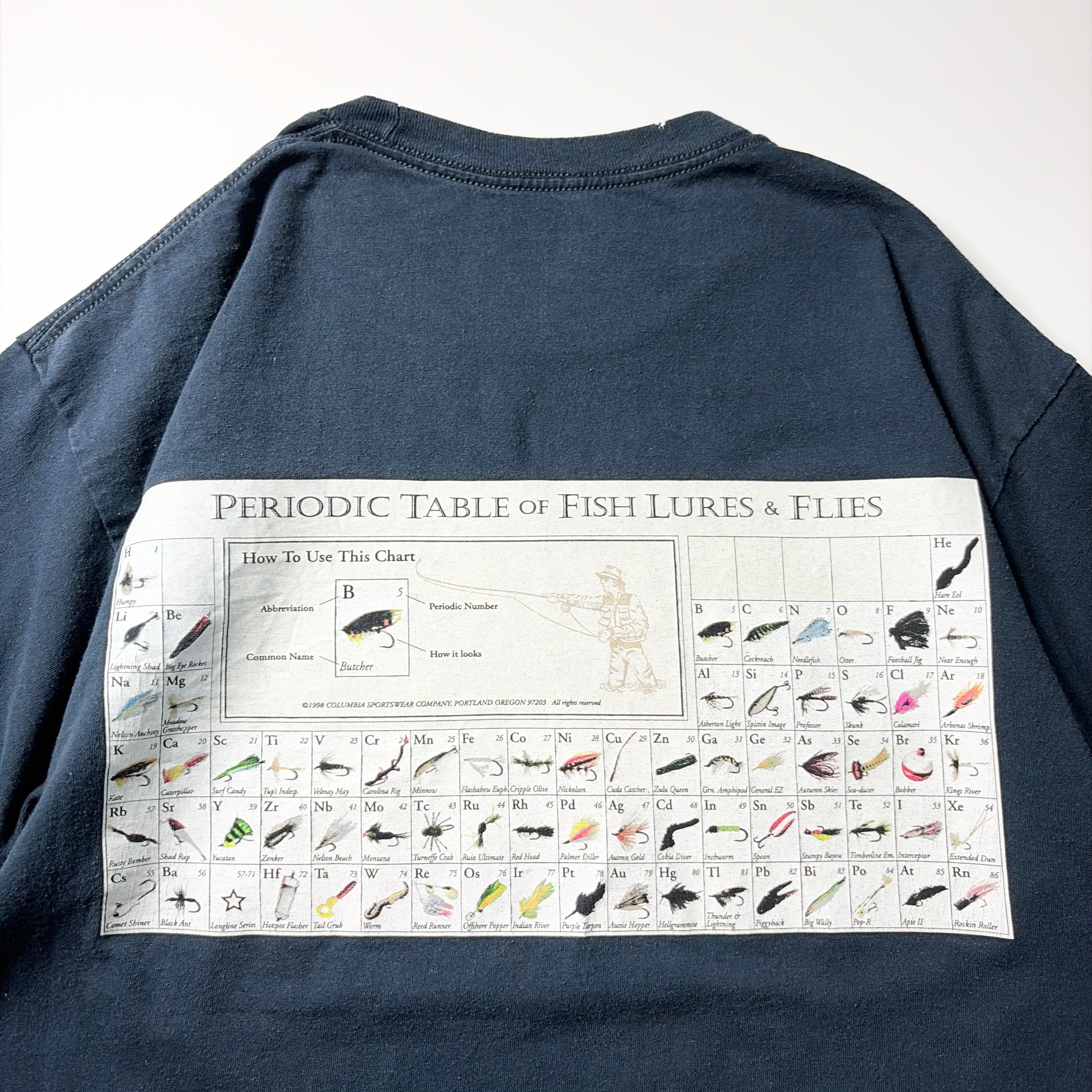 Columbia Periodic Table Fish Lures Tee