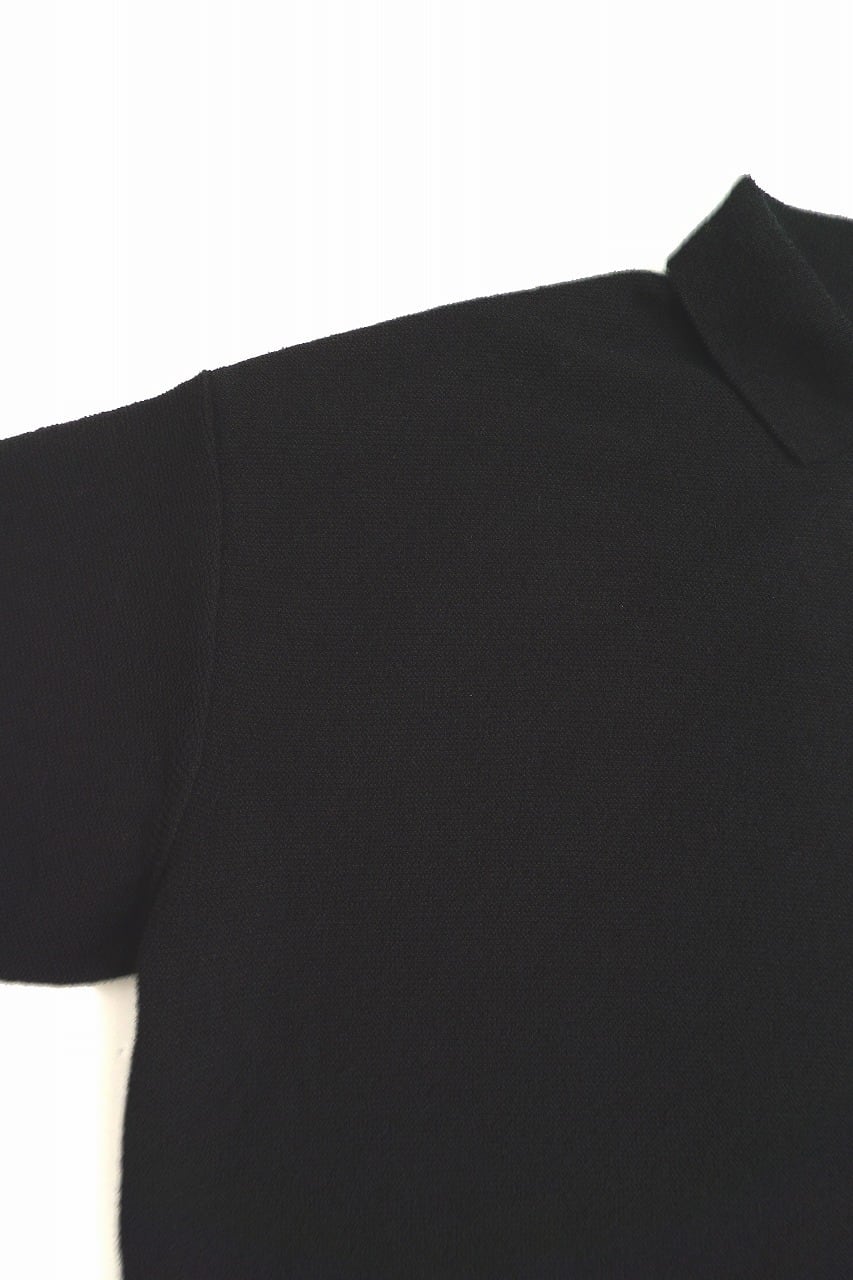 Boucle Garter Knitted Polo