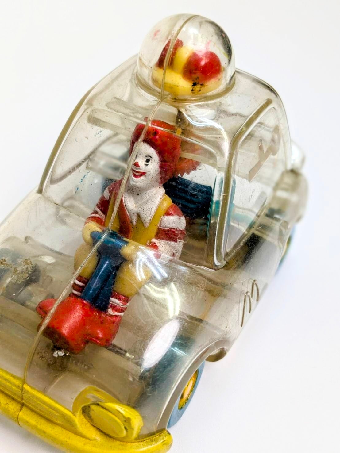 【マクドナルド ハッピーミール  透明ライダー  1996年製 ドナルド・マクドナルド McDonald's / 1996 X-Ray Riders Meal Toy "Ronald McDonald"】〘VINTAGE ビンテージ〙 〚アメリカン雑貨 アメトイ〛