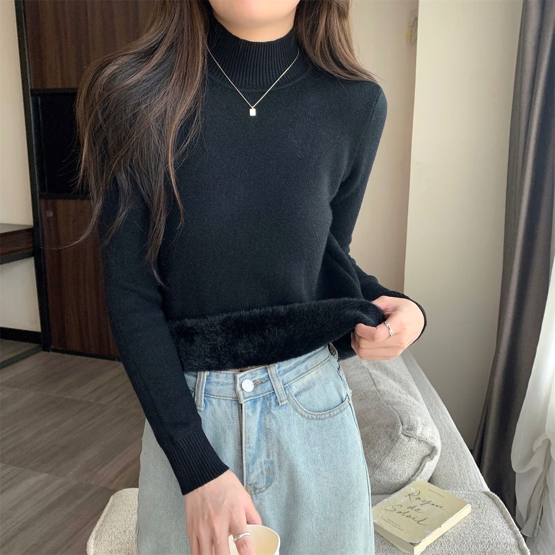 裏起毛 ハイネック プルオーバー M 5col 250489 | Raglana