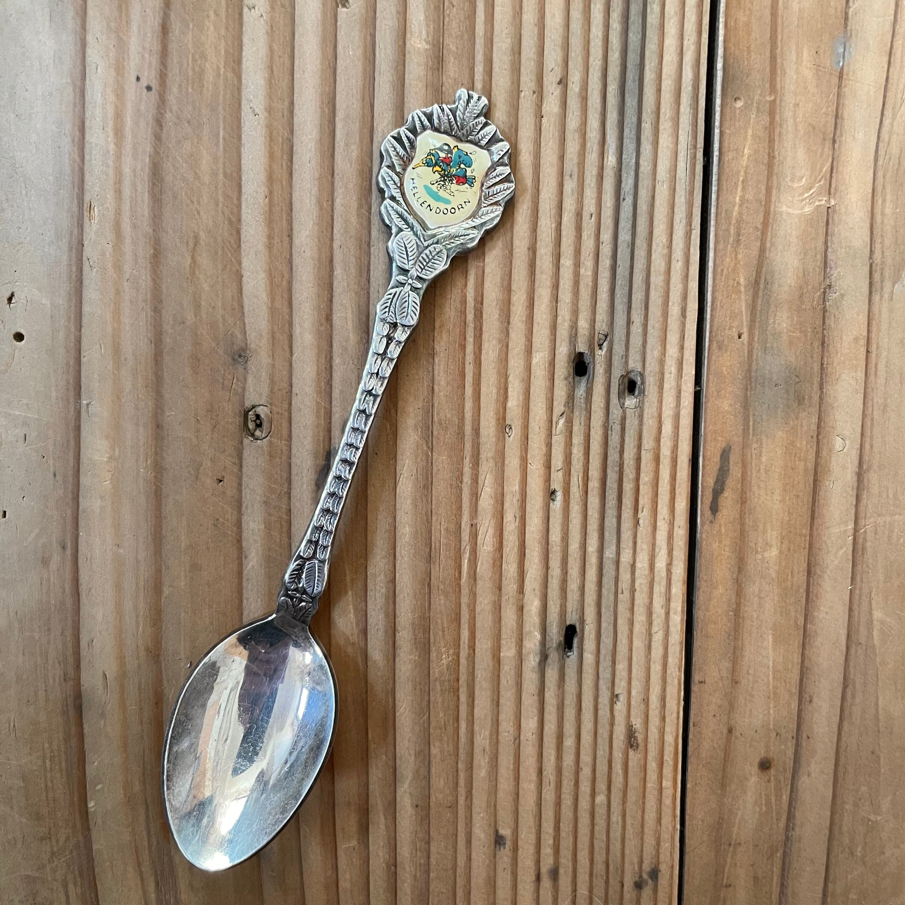 鳥模様のティースプーン