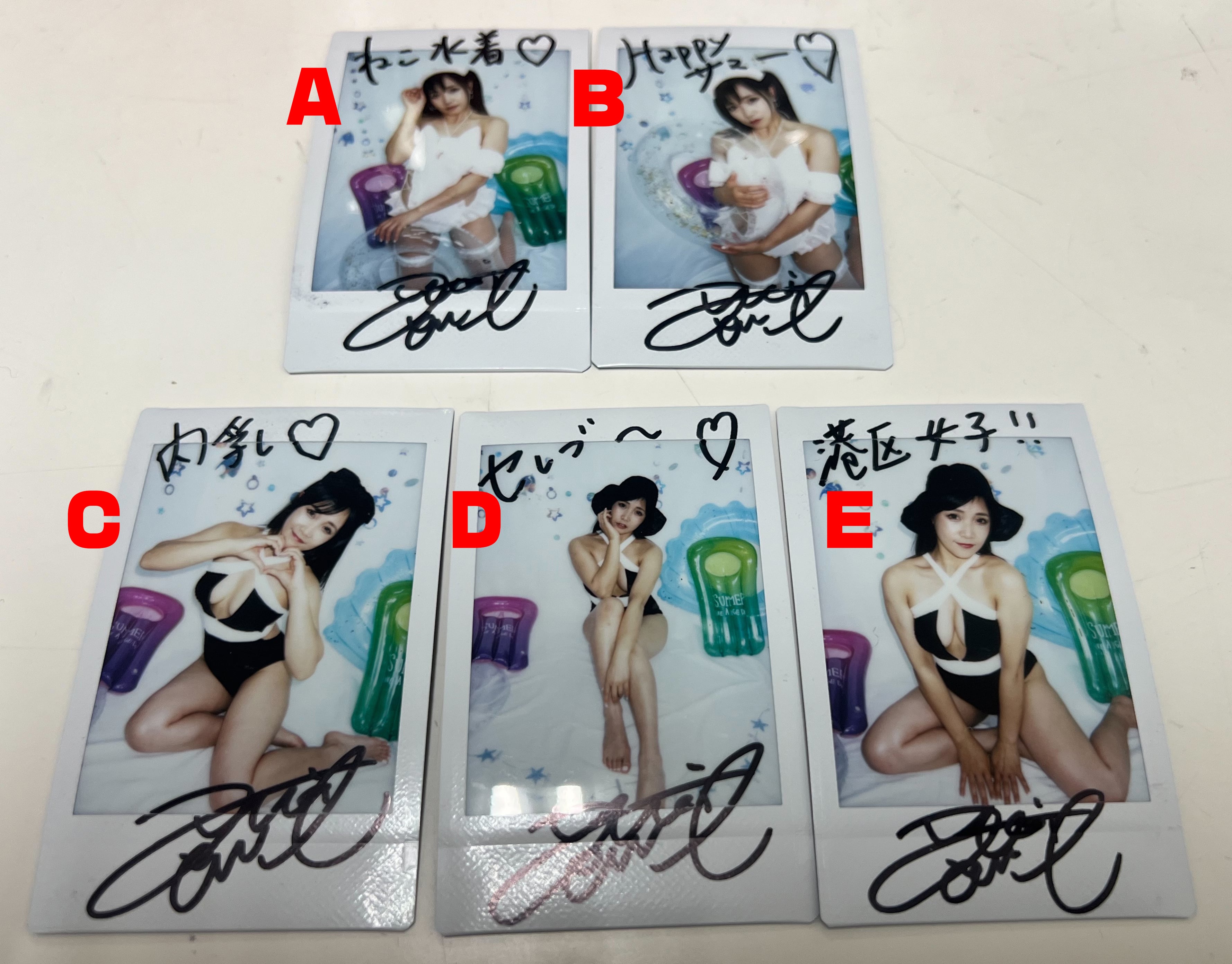 穂坂・翠田・凪】2024夏限定スペシャル水着チェキ（サイン入り