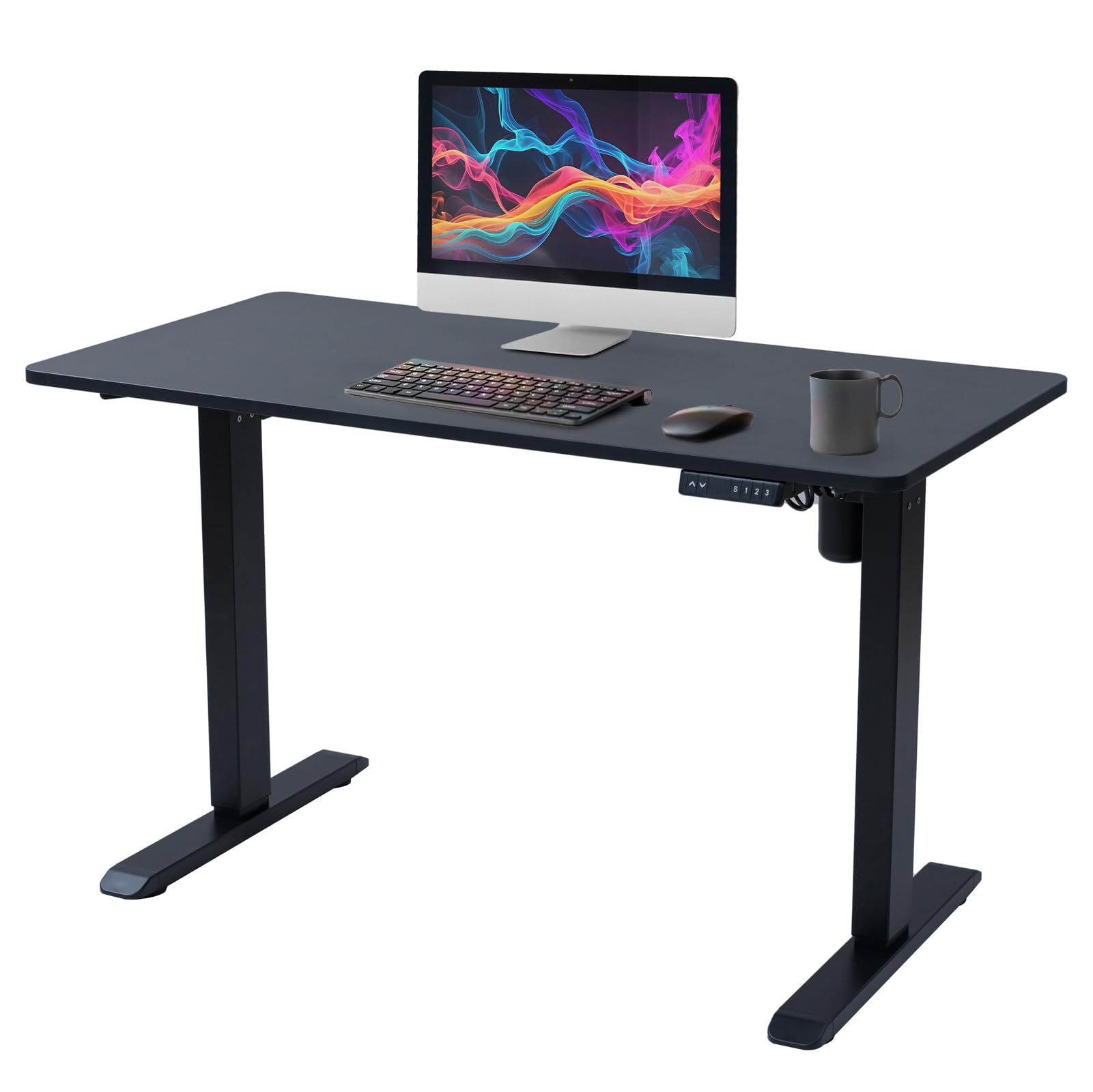 サンワダイレクト デスク 幅120×奥行60cm 100-DESKF004BK3