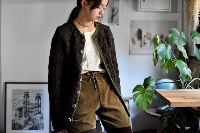 80's-90's -old- "Tyrolean knit cardigan" "made in Austria"