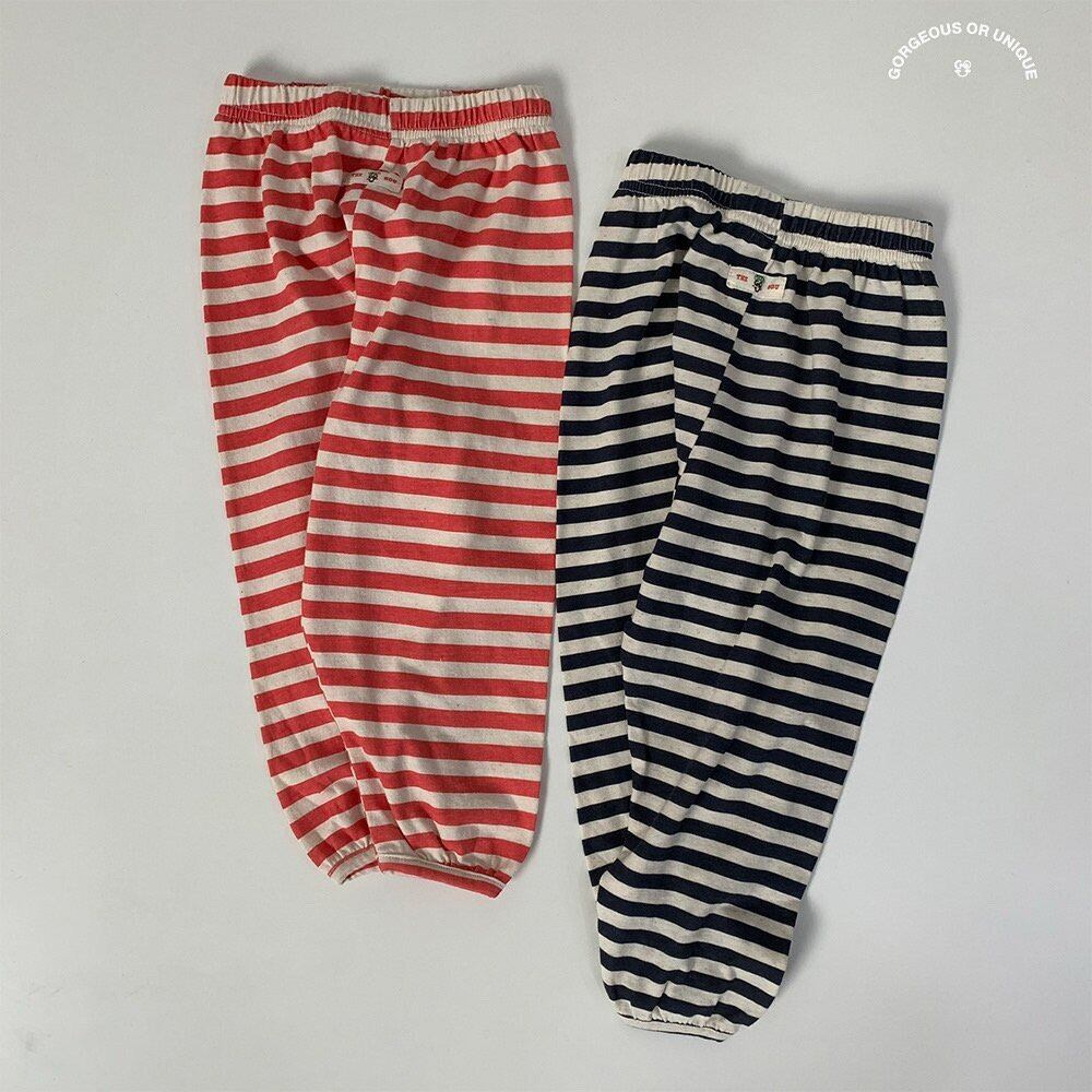 «sold out»«ジュニアサイズあり»«gou» ボーダージョガーパンツ 2colors