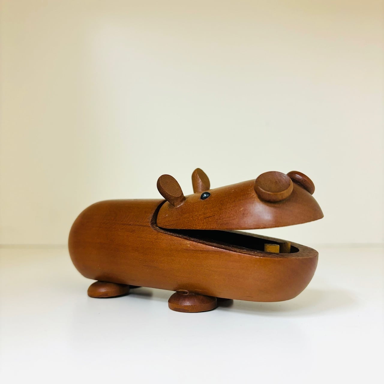 千趣会 ロイヤルペット カバ HIPPOPOTAMUS 木製 置物 オブジェ